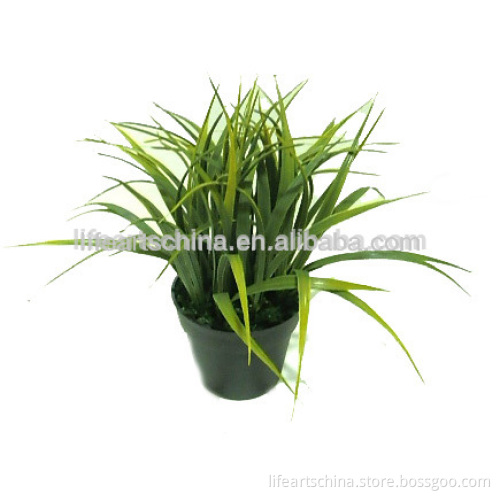 hot selling artificial grass 18cm plastic grass bonsai
